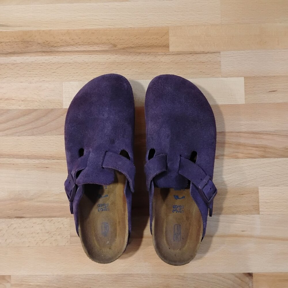 Purple Birkenstock Boston 38 Narrow